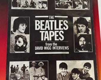Original Beatles Tapes David Wigg Interviews Poster 1977 McCartney/Lennon 34x22