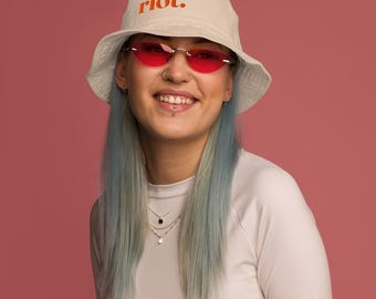 Riot. Embroidered Organic Bucket Hat
