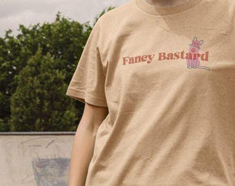 Fancy Bastard Cat Women’s T-Shirt | Peace Cat  | Retro Rebel Tee