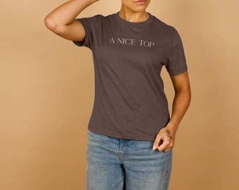 Ironic Millennial Organic Cotton T-shirt | A Nice Top Graphic Tee