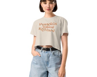 Pumpkin Spiced Bastard Women’s Crop Top | Autumn Tee