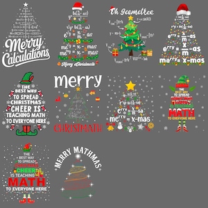 Matematisk ekvation God jul PNG - Rolig lärarhelg Clipart, julskolasublimering