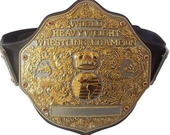 Cinturón de campeonato de lucha libre Big Gold, correa doble de 4 mm, réplica de peso pesado, campeón de cosplay para adultos