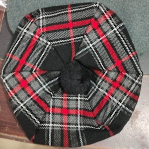 Wood Clan Tartan Tam O'Shanter: Berretto scozzese Tammy in lana