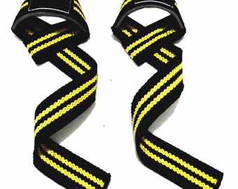 Heavy Duty Cotton Lifting Straps, Extra Long Wrist Support