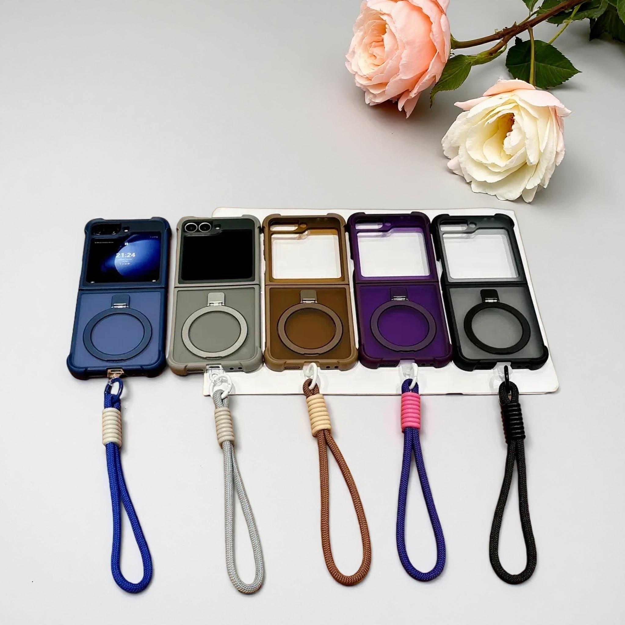 Samsung Galaxy Z Flip 7 FE 6 5 4 3用リストバンドストラップ付き