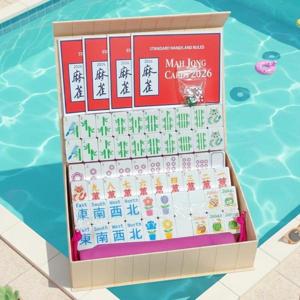 Mahjong Pool Set Mahjong Set for Pool - Etsy