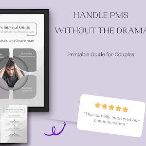 PMS in der Beziehung bewältigen – PMS Ratgeber für Paare – Periodenhilfe für Männer Printable PDF