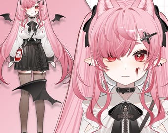 Premade Live2D Vtuber Model: Ready to Use, VTubeStudio Compatible