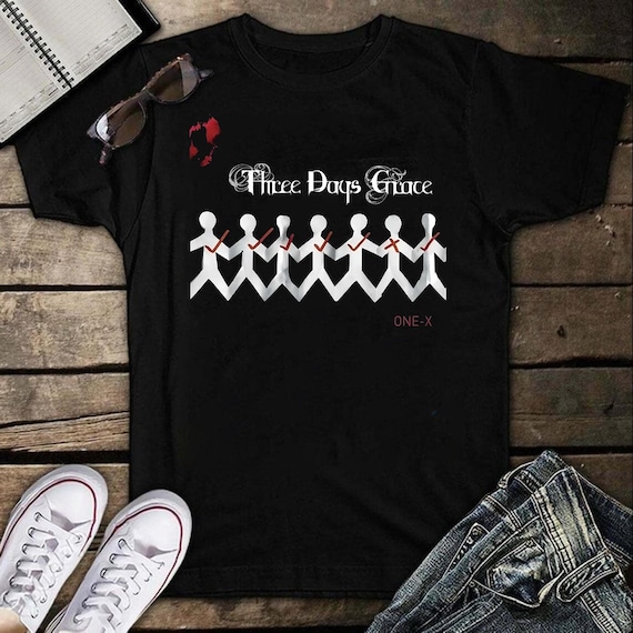 Three Days Grace グラフィックTシャツ ブラック Three Days Grace Vintage T-shirt: Unisex Graphic Shirt - Etsy