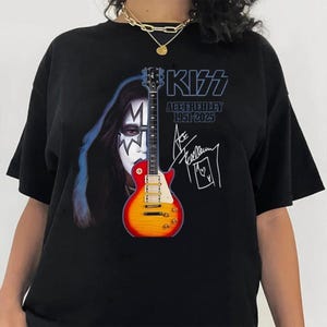 T-shirt Vintage Ace Frehley - Coton, Taille XL, Impression Graphique, Neuf Avec étiquettes
