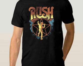 Vintage Rush Band T-shirt: Unisex Graphic Shirt