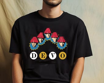 Devo Vintage T-shirt, B Stiff, Faded Black Tee Shirt, New Wave