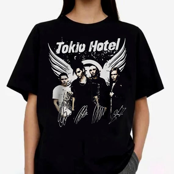 TOKIO HOTEL バンドTシャツ M フォトプリント 00s Y2K Tokio Hotel Band Signature T-shirt: Unisex Graphic Shirt - Etsy