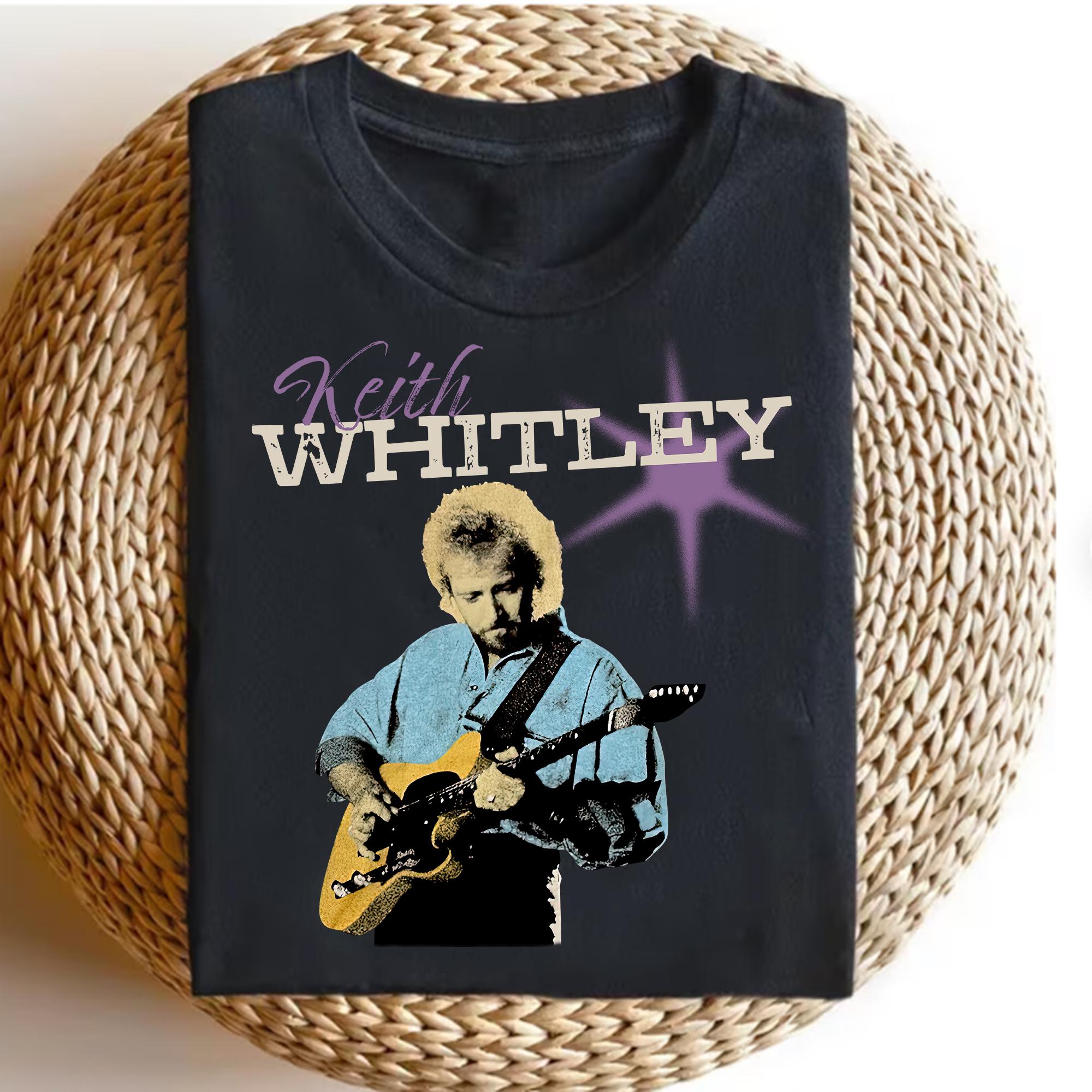 His Music Live On Vintage Keith Whitley Shirt Classic Black Men