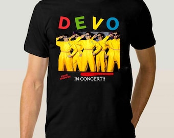 Devo Vintage T-shirt, B Stiff, Faded Black Tee Shirt, New Wave