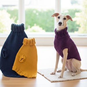 Cozy Dog Sweater Knitting Pattern | Warm Handmade Pet Jumper | Beginner Friendly DIY Dog Clothes | Digital Download PDF Pattern