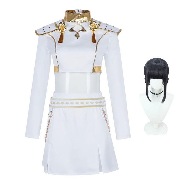 Huntrix Kpop Demon Hunters Mira Rumi Zoey Cosplay Costume Wig – Golden ...