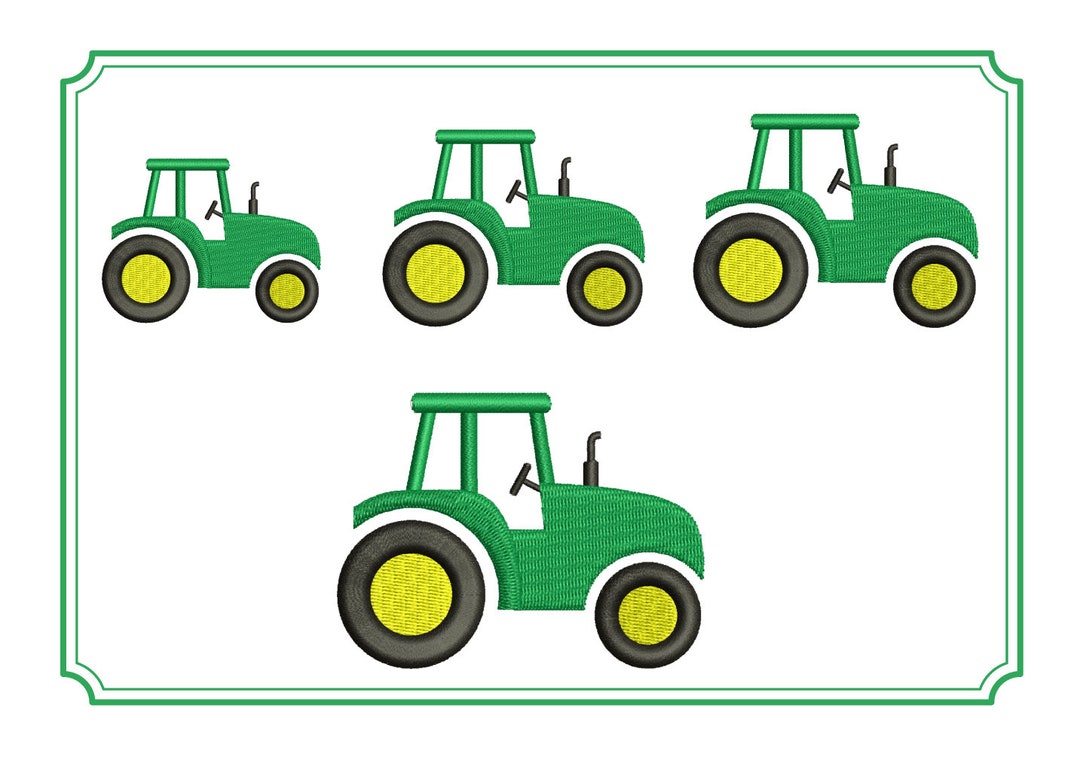 Mini Tractor Farm Embroidery Design Stitch Fill Truck Boy Machine ...