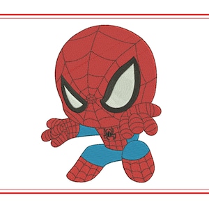 Baby Spiderman Embroidery Design Stitch Fill Machine Birthday Spider-Man Embroidery Designs