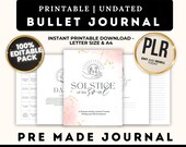 2026 Bullet Journal Printable Bundle  Bujo template Undated Daily Weekly Monthly Trackers | Habit Mood Anxiety Log A4 A5 Letter Journal Kit