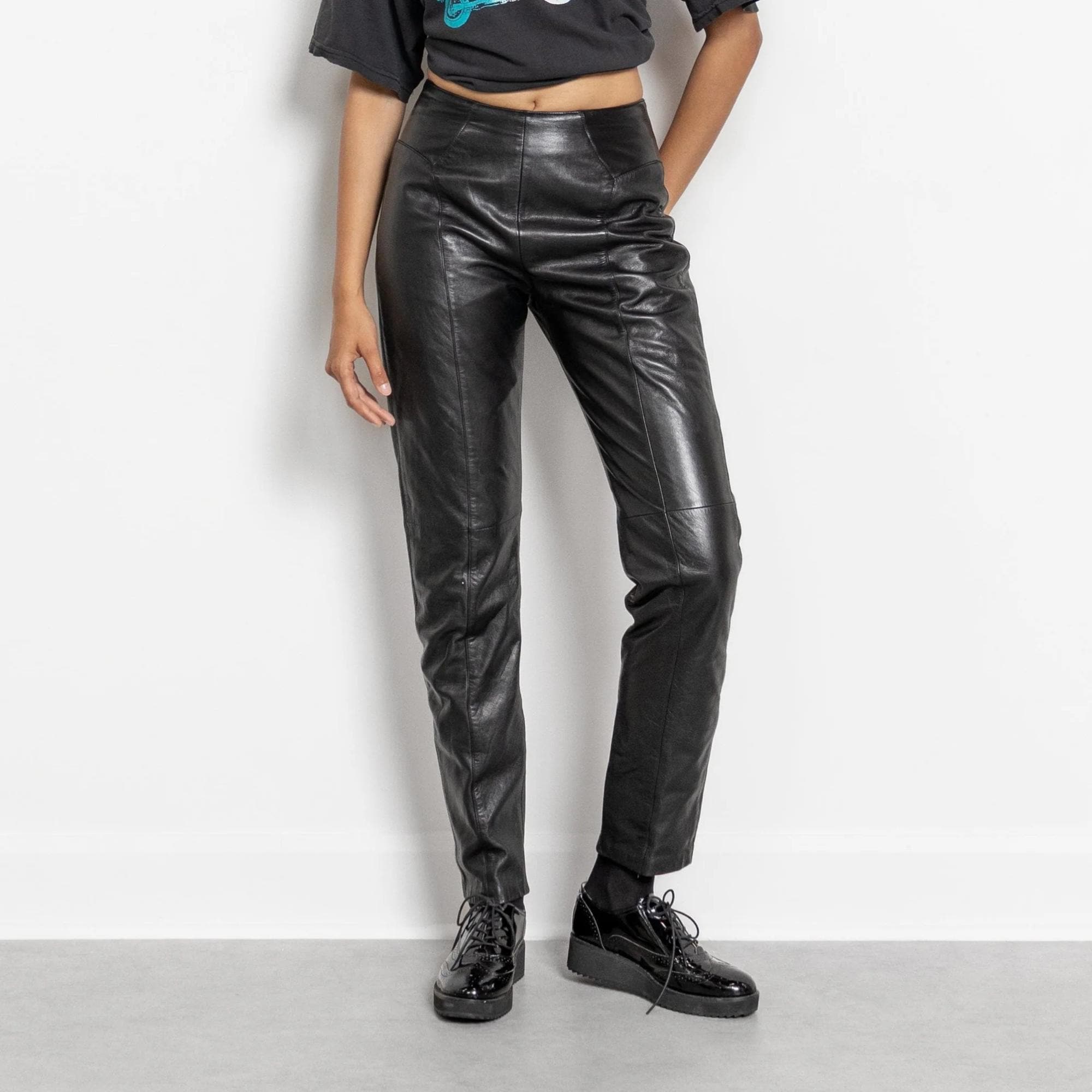 Y2k leather pants - Etsy 日本