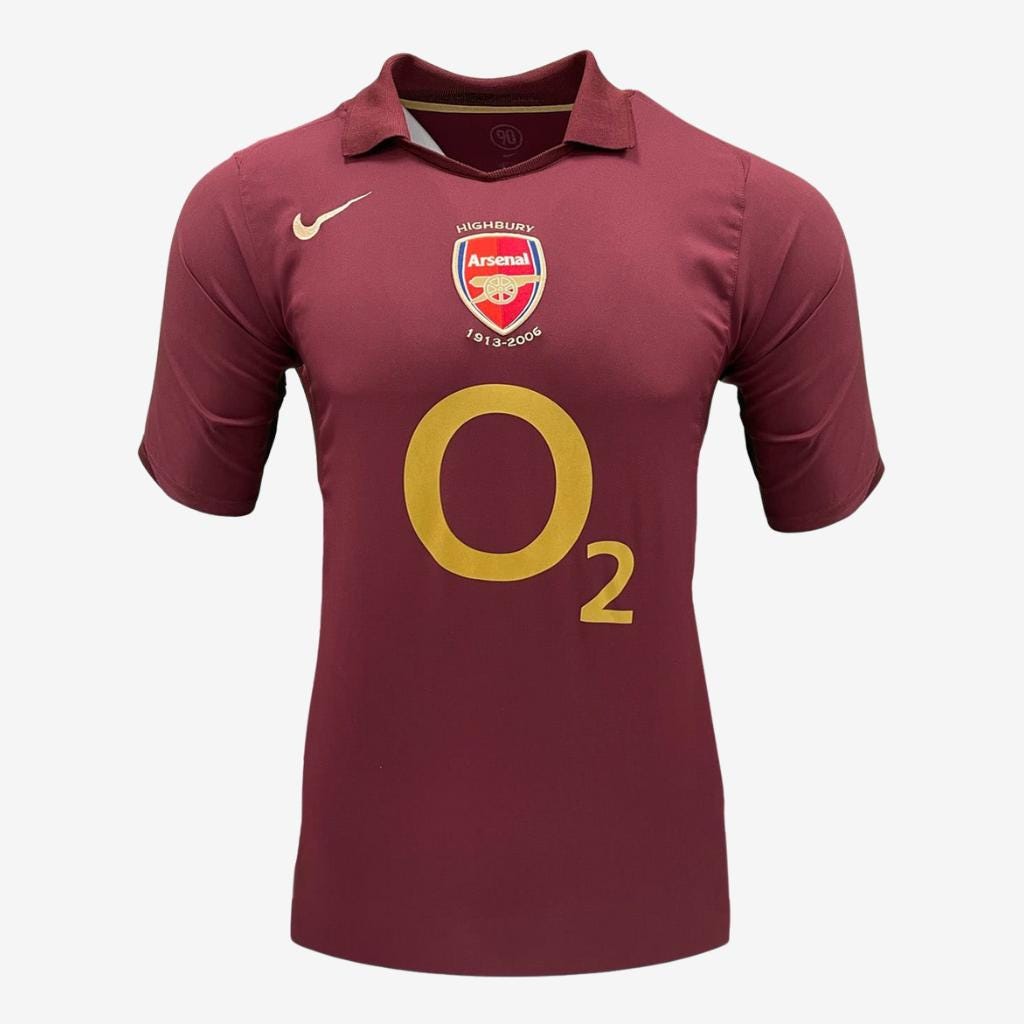 デニス・ベルカンプ直筆サイン入り オリジナル アーセナル 2005-06