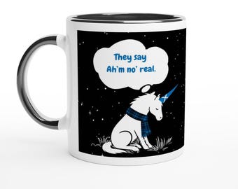 Einhorn-Tasse, lustige Schottland-Tasse, schottisches Souvenir, Nessie, Kaffeegeschenk