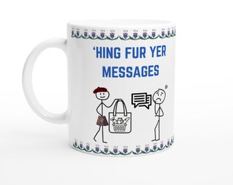 Schottischer Humor | Witzige Tasse | Shug-Kollektion | Sarkastisches Geschenk | Tasse mit Motiv | Botschaften
