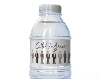 LDS Missionary Water Bottle Labels |Water Bottle Wraps | Elder