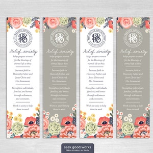 Relief Society Bookmarks - Purpose of Relief Society