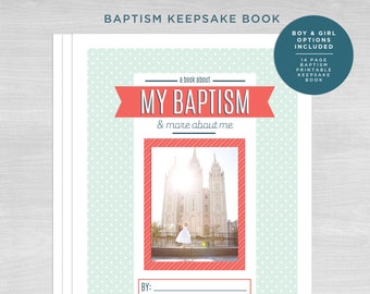 LDS Baptism Keepsake Printable Book