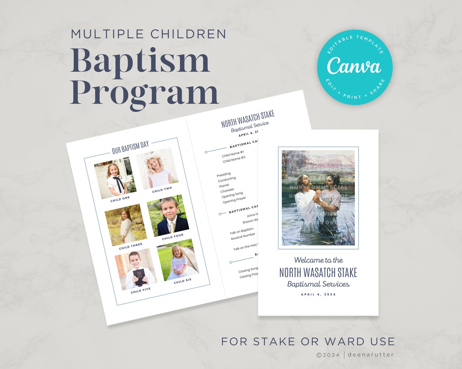 LDS Baptism Program L Stake & Ward L LDS Primary 2024 L Multiple ...