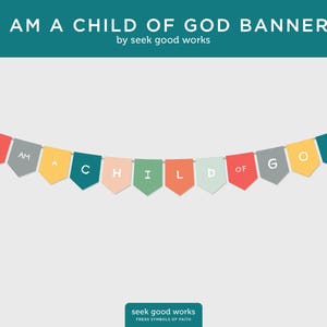 LDS 初等協会バナー - 私は神の子です、初等協会ヘルプと印刷物