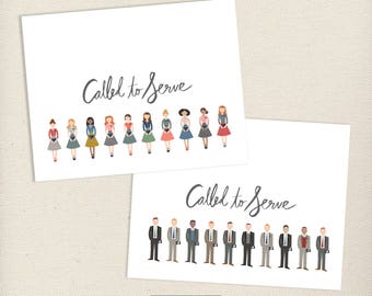 Custom Elder Missionary Called to Serve Cards, Art Print, Printables