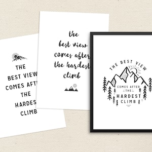Young Women Handout | Young Women Camp | Activity Days | Hike Quote | Best View | Pillow Gifts