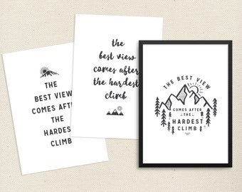 Young Women Handout | Young Women Camp | Activity Days | Hike Quote | Best View | Pillow Gifts