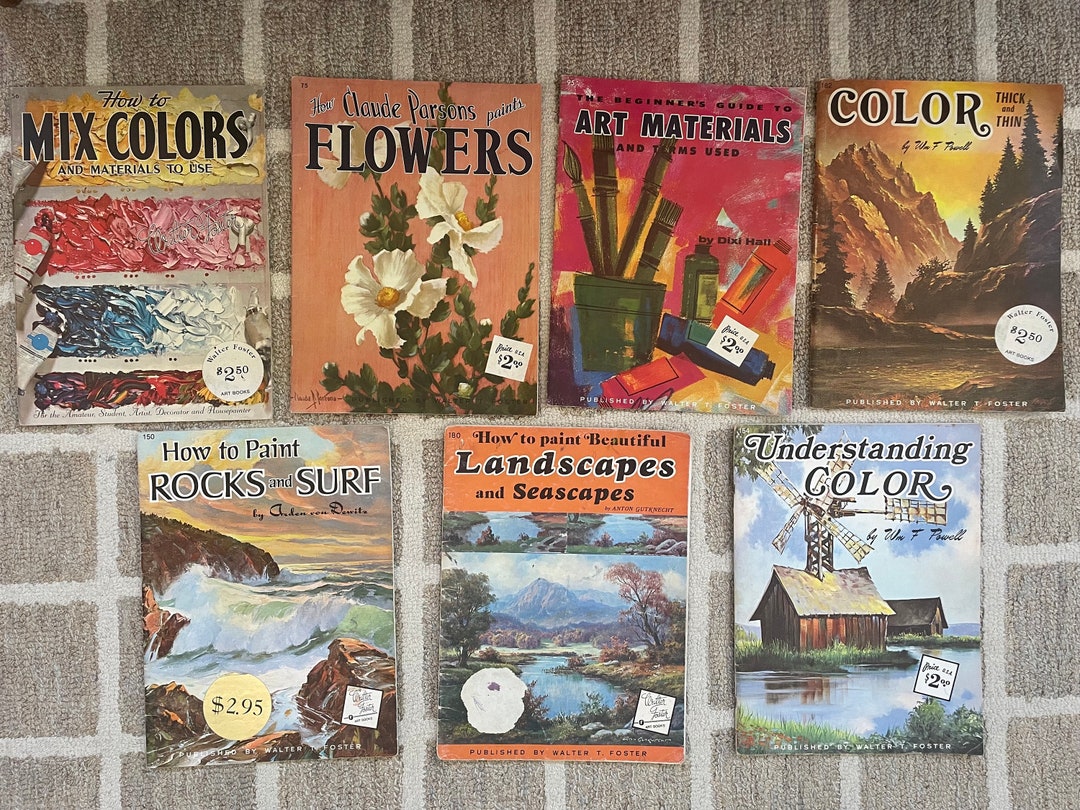 Vintage Walter Foster How to Draw and Paint Books Collection of 7 Etsy
