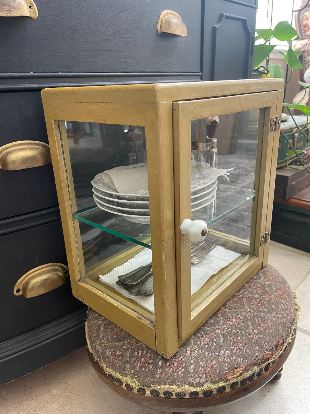 Vintage Glass Case Display Box Store Display Etsy