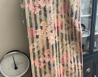 Vintage Designer Handmade Curtains with Pocket Rod - Jay Yang 102” x 54”