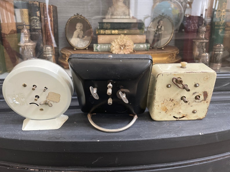 Vintage Black and White Cream Westclox Harmony House Gilbert Etsy