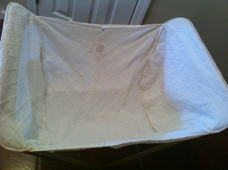 Antique Vintage Fold Up Laundry Cart with Wooden Wheels Etsy