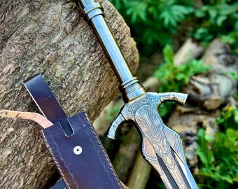 Réplica artesanal da espada Antasy, espada de Artorias de Dark Souls, réplica de espada viking para cosplay, presente de luxo para namorado, fã de anime.