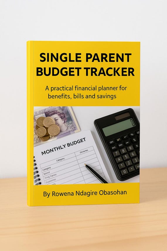 Single Parent Budget Planner | Monthly Finance Tracker | Income, Expenses, Benefits & Savings | Printable UK PDF