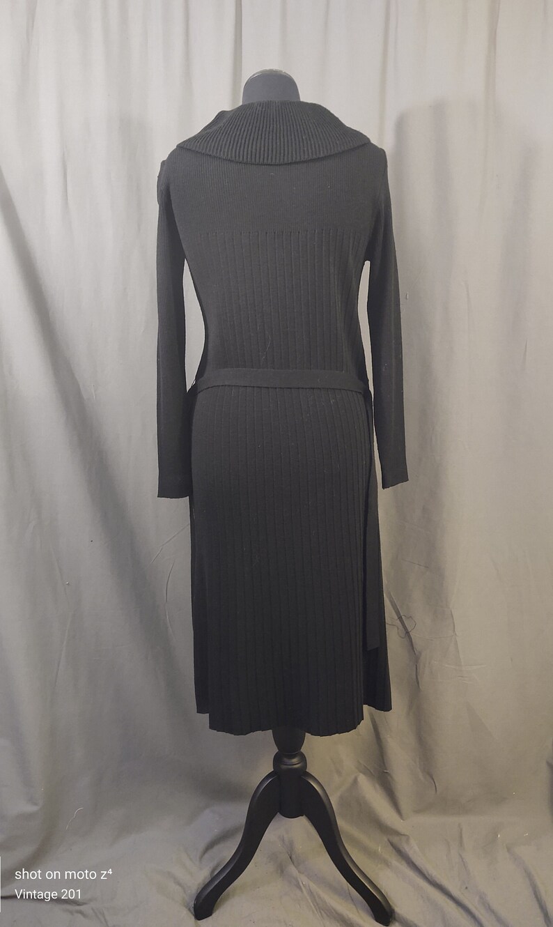 1970s Allora wool and acrylic sweater dress image 8