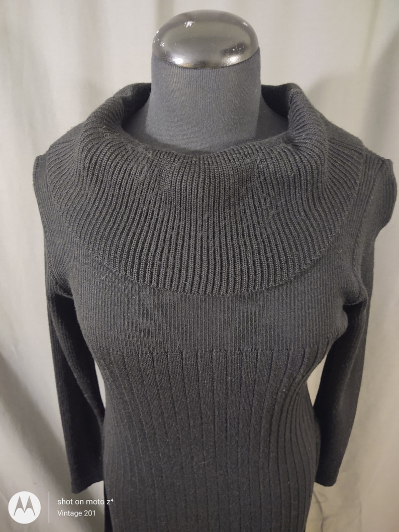 1970s Allora wool and acrylic sweater dress image 9