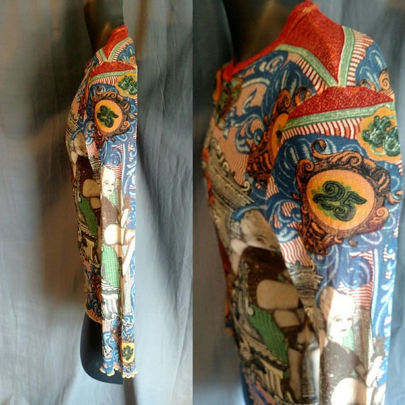 1994 Jean argent Paul Gaultier argent Jean maille Tribal chemise pour hommes / des années 1990 Vintage JPG Tanel porté chemise Made in Italy a0fb69 1994 Jean argent Paul Gaultier argent Jean maille Tribal chemise pour hommes / des années 1990 Vintage JPG Tanel porté chemise Made in Italy a0fb69