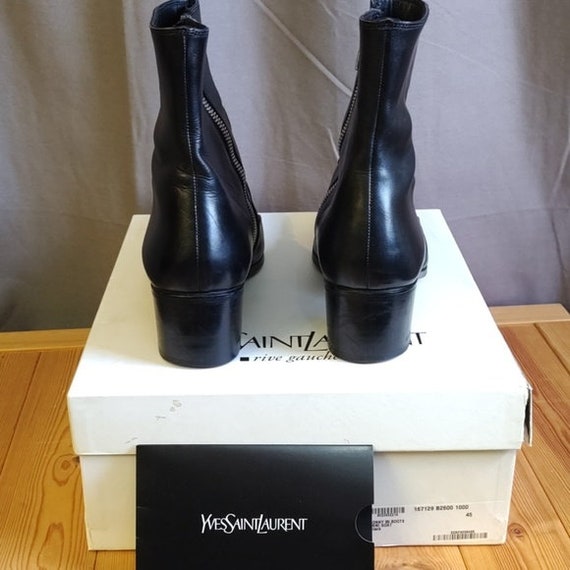 YSL Men's Jonny 65 Mini Goat Boots-Black/Suede EU… - image 9