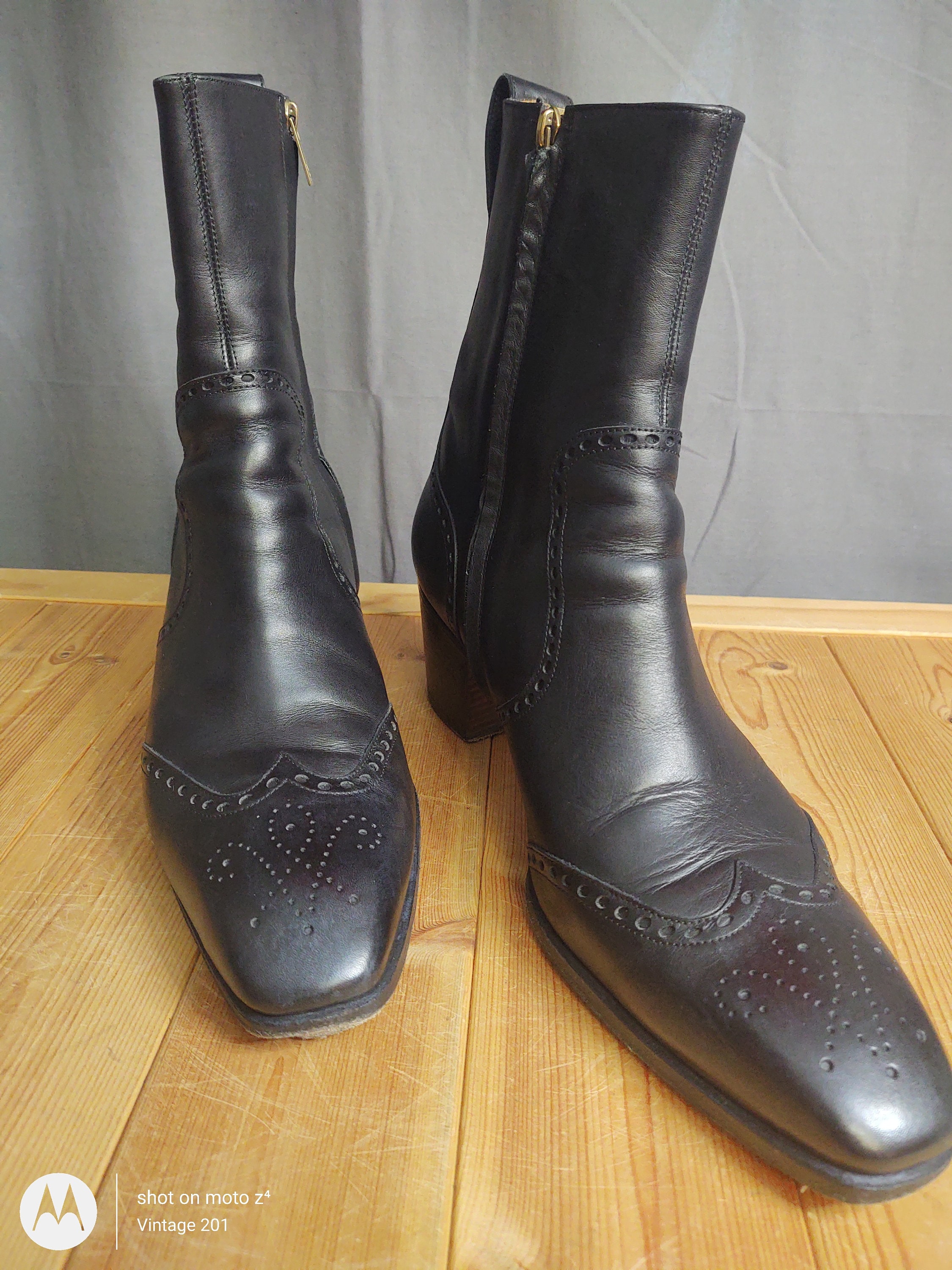 Yves Saint Laurent Black Jonny Boots Tom Ford 44.5 Men's US Yves Saint Laurent Black Jonny Boots Tom Ford 44.5 Men's US
