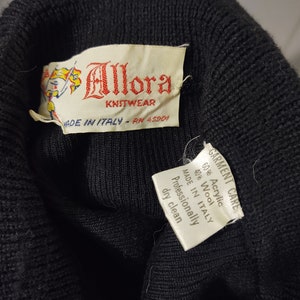 1970s Allora wool and acrylic sweater dress image 10